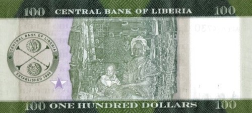 Liberia 100 dolarów Macierzyństwo 2017 P-35b