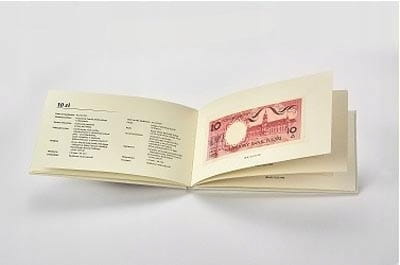 Polskie banknoty Miasta polskie 1990 + album 9 szt.
