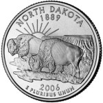 USA 25 c North Dakota  P lub D 2006