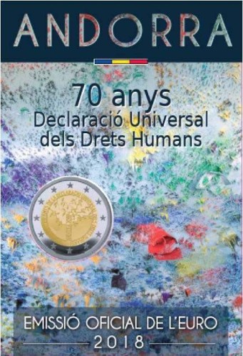 2 euro Andora 70 lat DPC 2018