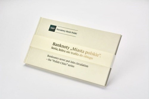 Polskie banknoty Miasta polskie 1990 + album 9 szt