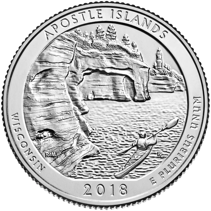 USA 25c Parki narodowe x 5 2018