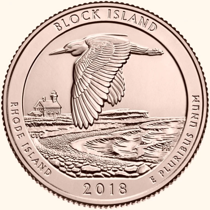USA 25 c Park Block Island 2018 nr 45 24kAu