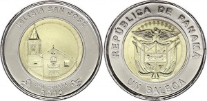 Panama 1 balboa Kościół San Jose 2019 nr4