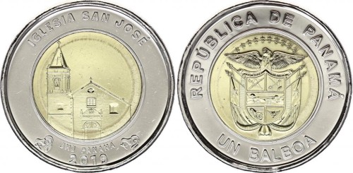 Panama 1 balboa Kościół San Jose 2019 nr4