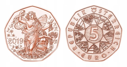 5 euro Austria Nowy Rok 2019