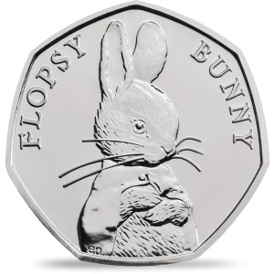 Wielka Brytania 50 pensów Flopsy Bunny 2018