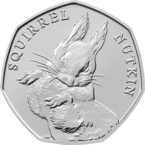 Wielka Brytania 50 pensów Squirrel Nutkin 2016