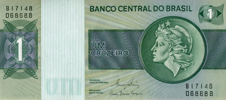 Brazylia 1 cruzeiro Kobieta 1980 P-191Ac