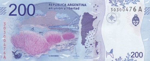 Argentyna 200 peso Wieloryb 2016 P-364a