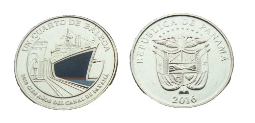 Panama 1/4 balboa 100-lecie kanału 2016 nr 5