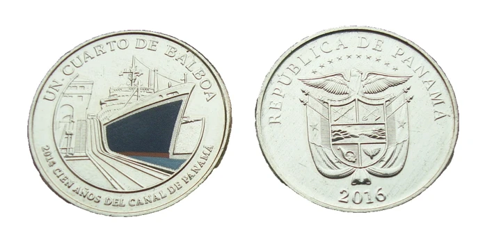 Panama 1/4 balboa 100-lecie kanału 2016 nr 5
