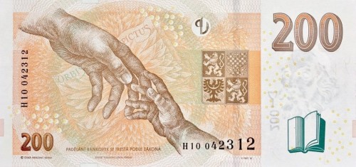 Czechy 200 koron Komensky 2018 P-19f