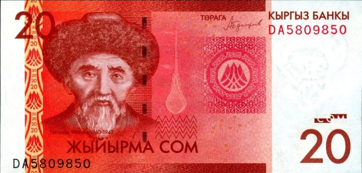 Kirgistan 20 som Togolok Moldo 2016 P-24b