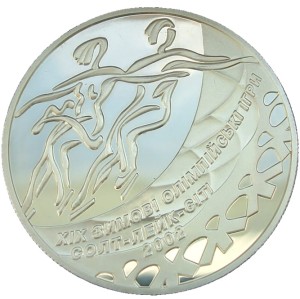 UKRAINA 10 UAH Jazda figurowa na lodzie 2001