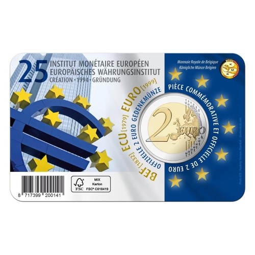 2 euro Belgia 25 lat EMI 2019