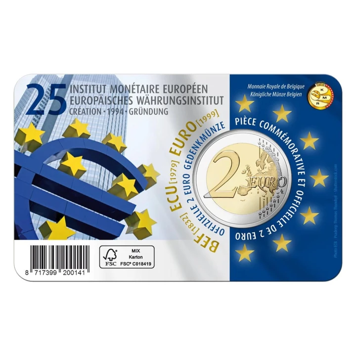 2 euro Belgia 25 lat EMI 2019