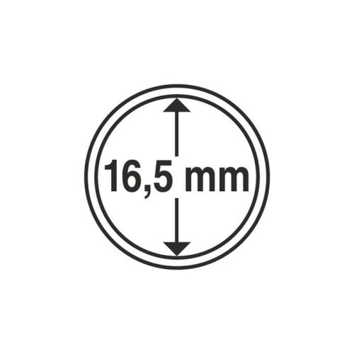 Kapsel 16,5 mm idealny na 1 eurocent