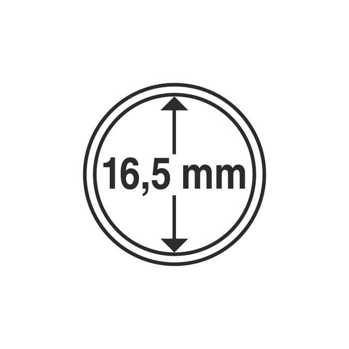 Kapsel 16,5 mm idealny na 1 eurocent