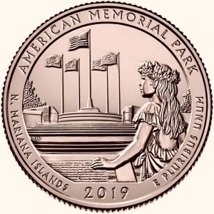 USA 25 c American Memorial Park 2019 nr 47 24kAu
