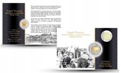 5 zł Zabytki Fromborka 2019 nr 9 blister