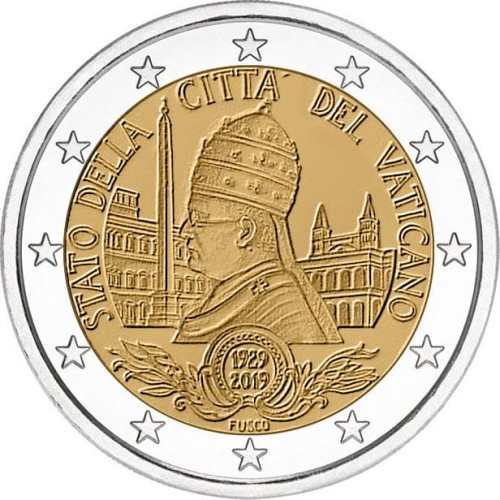 2 euro Watykan  90 lat założenia Watykanu 2019