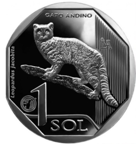 Peru 1 sol Ocelot andyjski 2019