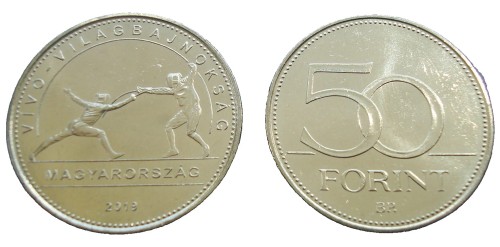 Węgry 50 forintów Szermierka 2019