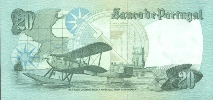 Portugalia 20 escudos Wodolot 1978 P-176a
