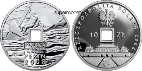 10 zł Olimiada w Pekinie otwór 2008