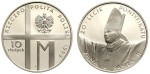 10 zł Jan Paweł II 20-lecie Pontyfikatu 1998
