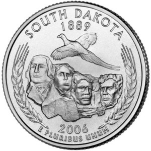 USA 25 c South Dakota 2006