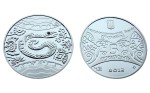UKRAINA 5 UAH Rok węża 2013 + cyrkonie