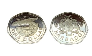 Barbados 1 $ Latająca Ryba 1973