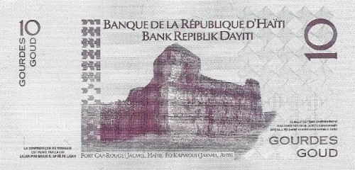Haiti 10 gourdes Fort Cap-rouge 2016 P-272g