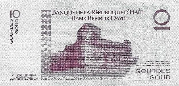 Haiti 10 gourdes Fort Cap-rouge 2016 P-272g