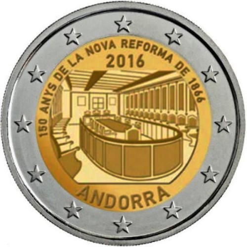 2 euro Andora Reformy 1866 2016
