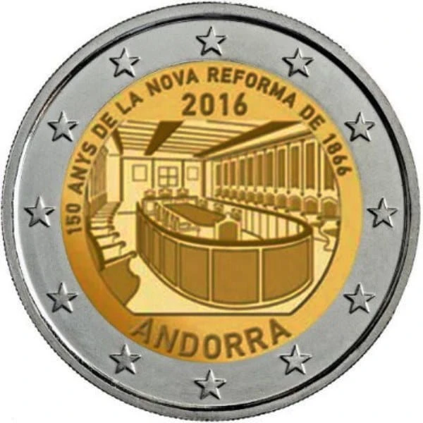 2 euro Andora Reformy 1866 2016