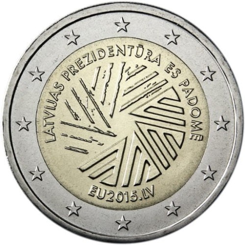 2 € Łotwa Przewodnictwo w UE 2015