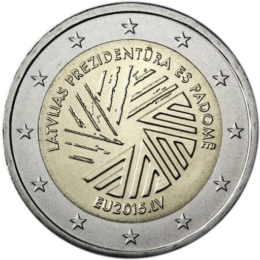 2 € Łotwa Przewodnictwo w UE 2015