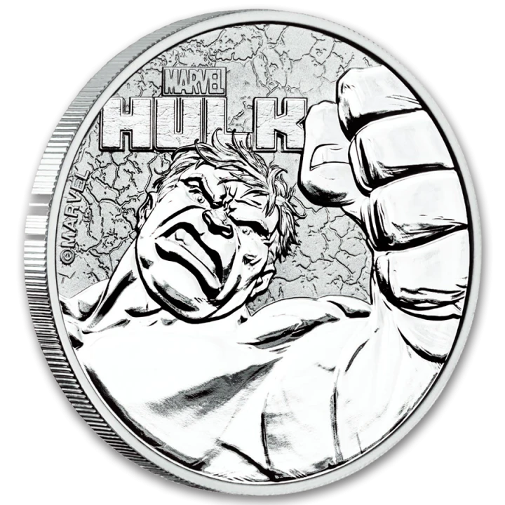 Tuvalu 1$ Hulk 2019 1 Oz Ag.999
