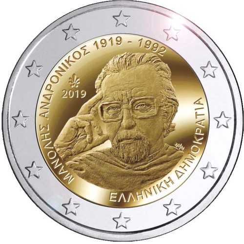 2 euro Grecja Manolis Andronicos 2019