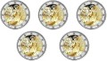 2 euro x 5 ADFGJ  Niemcy Mur Berliński 2019