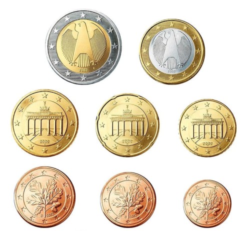 Euro set Niemcy zestaw menniczy x 8 2002 D