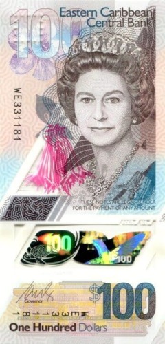 Karaiby wschodnie 100$ Sir A. Lewis 2019 P-60
