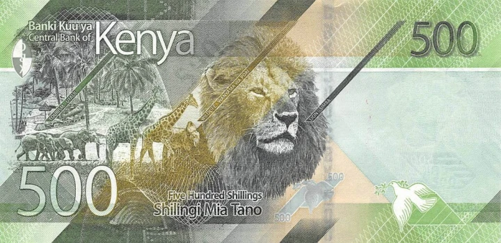 Kenia 500 KES Lew 2019 P-55a