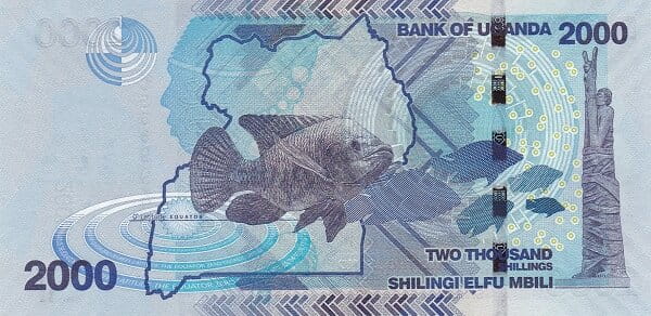 Uganda 2000 szylingów Ryba 2019 P-50e