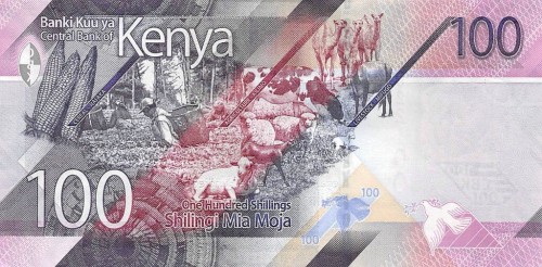 Kenia 100 KES Krowy i wielbłądy 2019 P-53a