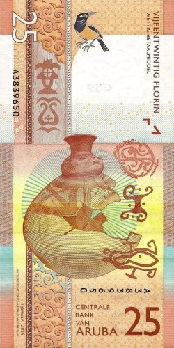 Aruba 25 florenów Ptak 2019 P-22