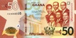 Ghana 50 cedis Pałac 2019 P-42f